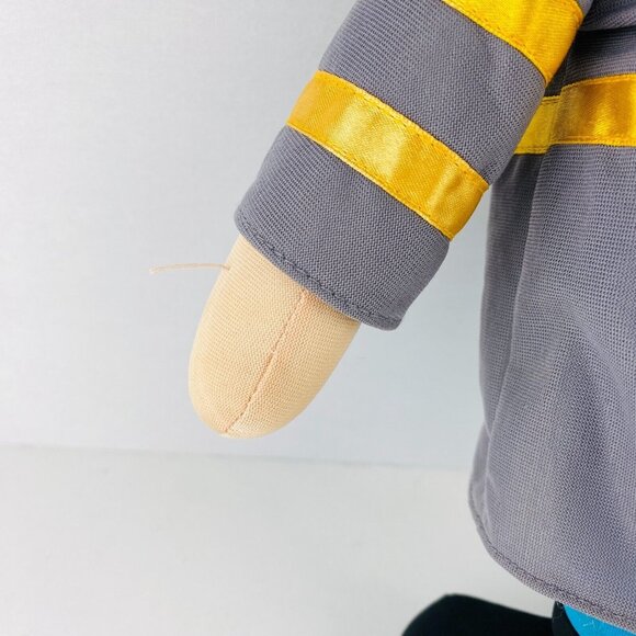 Three Stooges Moe Howard Character Plush Figure FiremanTv Series Plastic Face - Picture 5 of 10